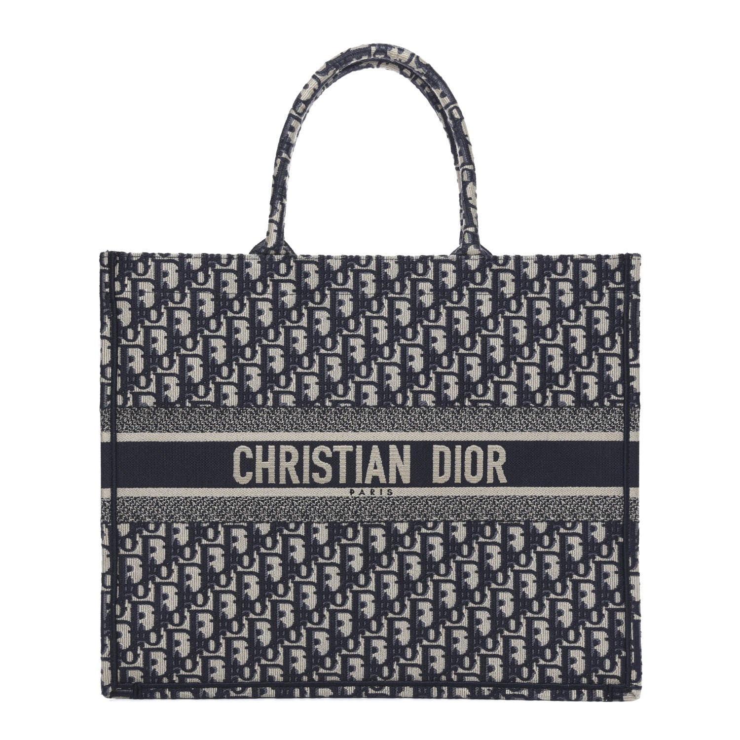 Christian Dior Oblique Book Tote Blue Multicolor 1 of 11
