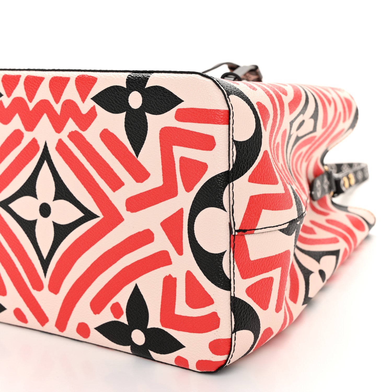 Louis Vuitton Monogram Giant Crafty NeoNoe MM Creme Rouge Black 9 of 9