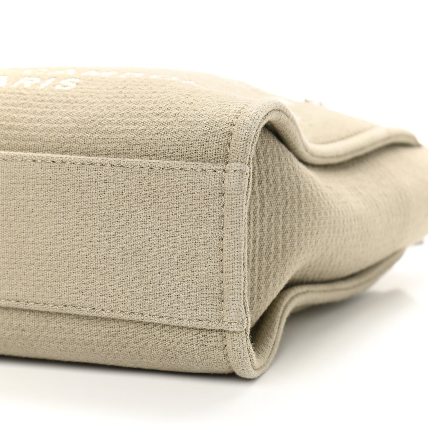 Canvas Mini Deauville Tote Beige