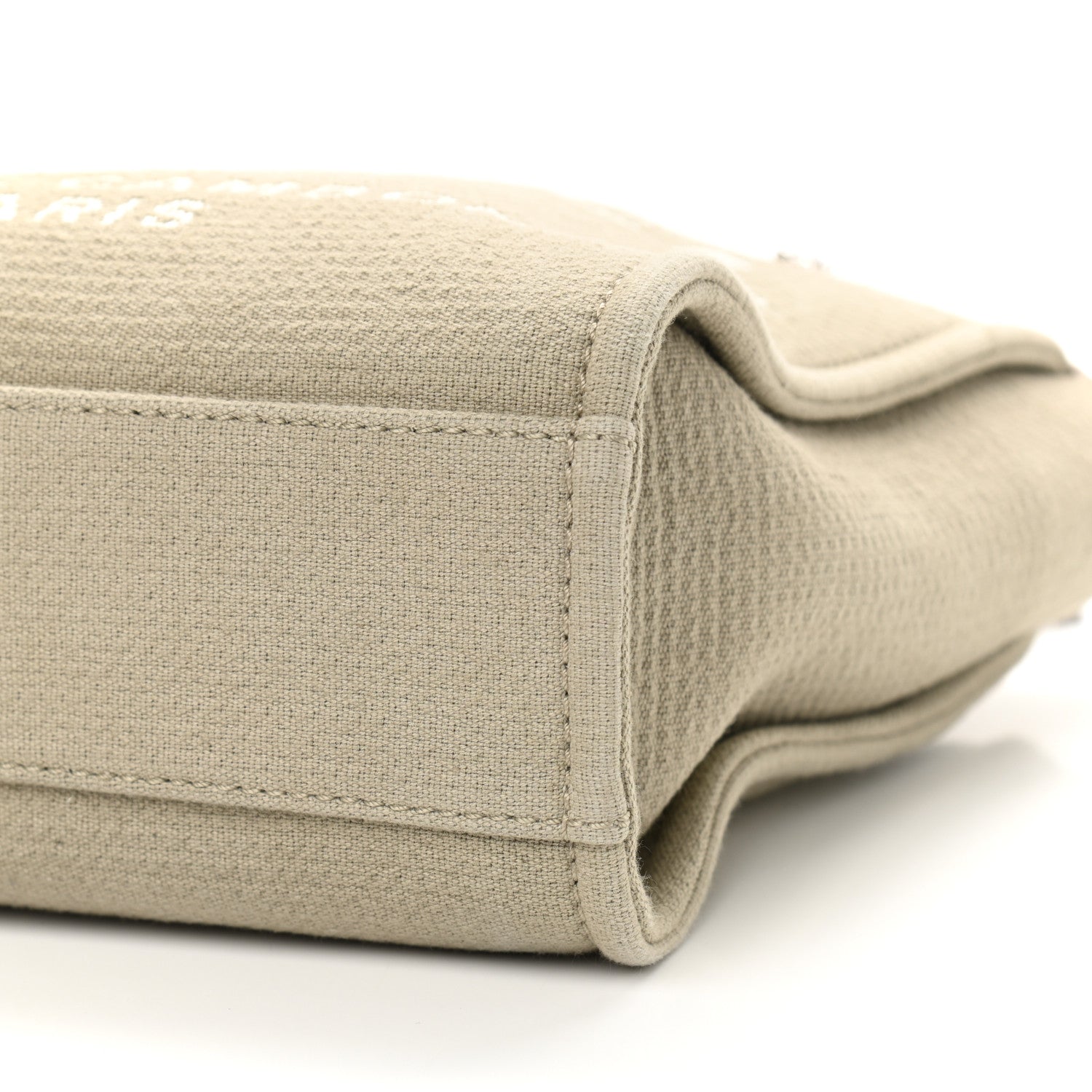 Chanel Canvas Mini Deauville Tote Beige 10 of 10