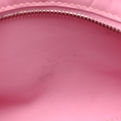 Balenciaga Semi Shiny Calfskin Crocodile Embossed Neo Classic Silver Hardware Mini City Pink 8 of 16