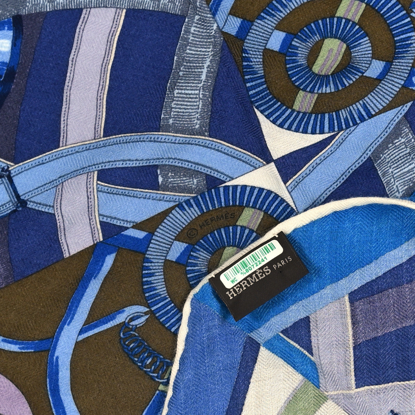 Cashmere Silk Patchwork Cavalcadour Losange Scarf