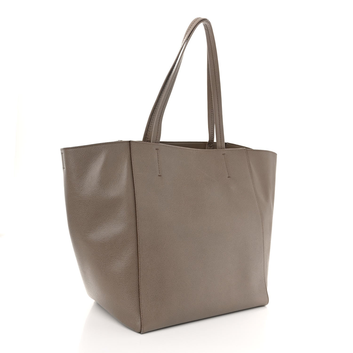 Celine Grained Calfskin Medium Horizontal Cabas Phantom Taupe 3 of 11