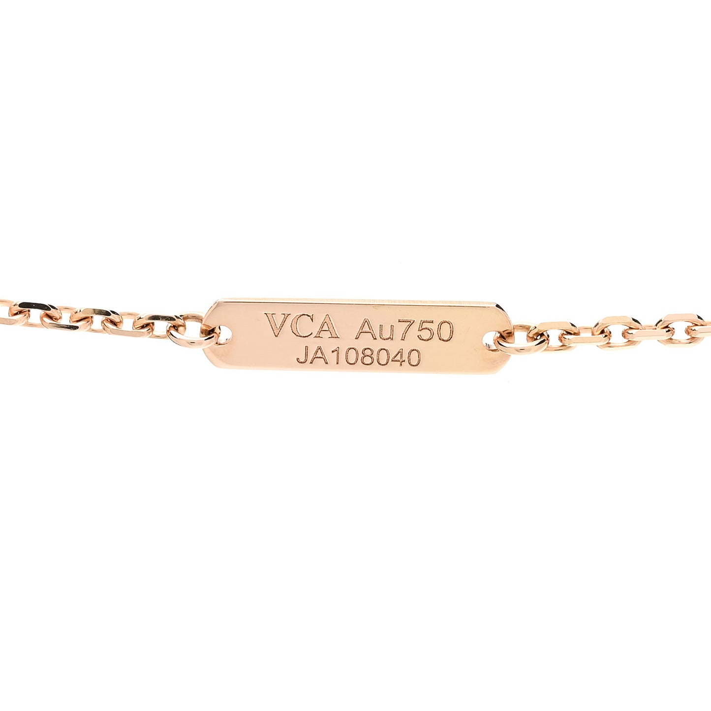 18K Rose Gold Mother of Pearl "Edition Ginza" Magic Alhambra Pendant Necklace