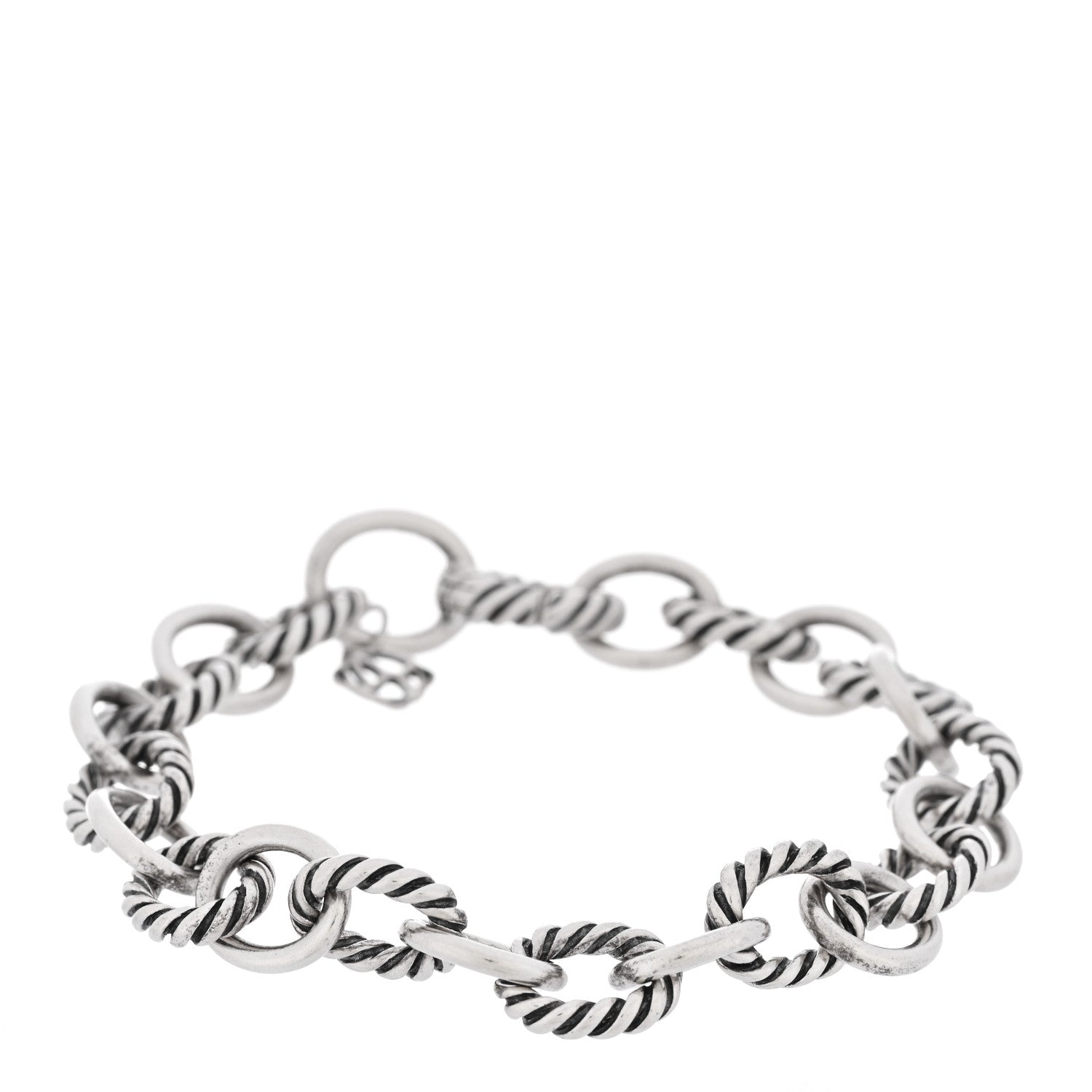 David Yurman DAVID YURMAN Sterling Silver 10mm Medium Oval Link Bracelet 1 of 4