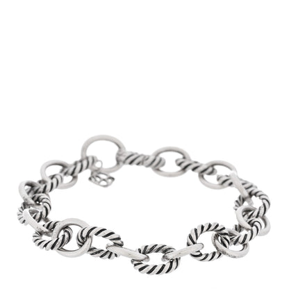 David Yurman DAVID YURMAN Sterling Silver 10mm Medium Oval Link Bracelet 1 of 4