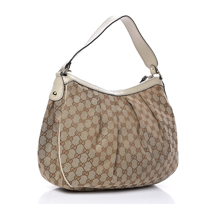 Gucci Monogram Medium Sukey Hobo Off White 3 of 12