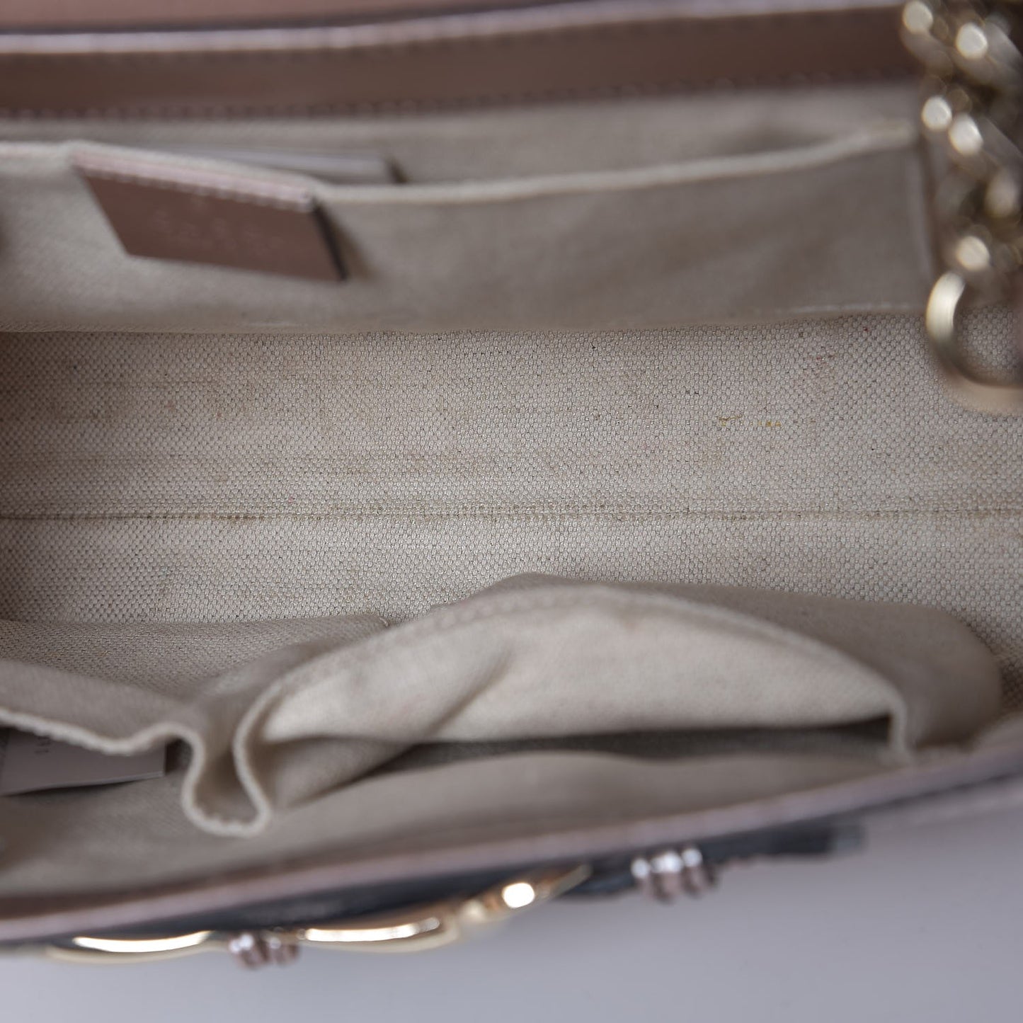 Shine Guccissima Medium Emily Chain Shoulder Bag Dark Cipria