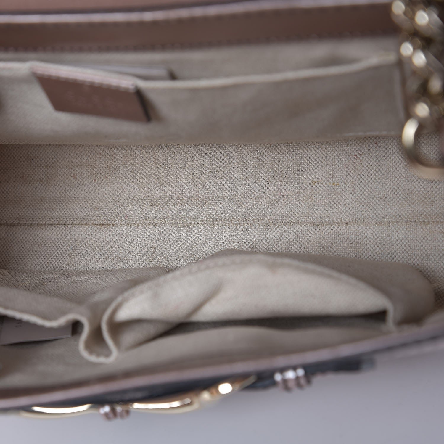 Gucci Shine Guccissima Medium Emily Chain Shoulder Bag Dark Cipria 10 of 10