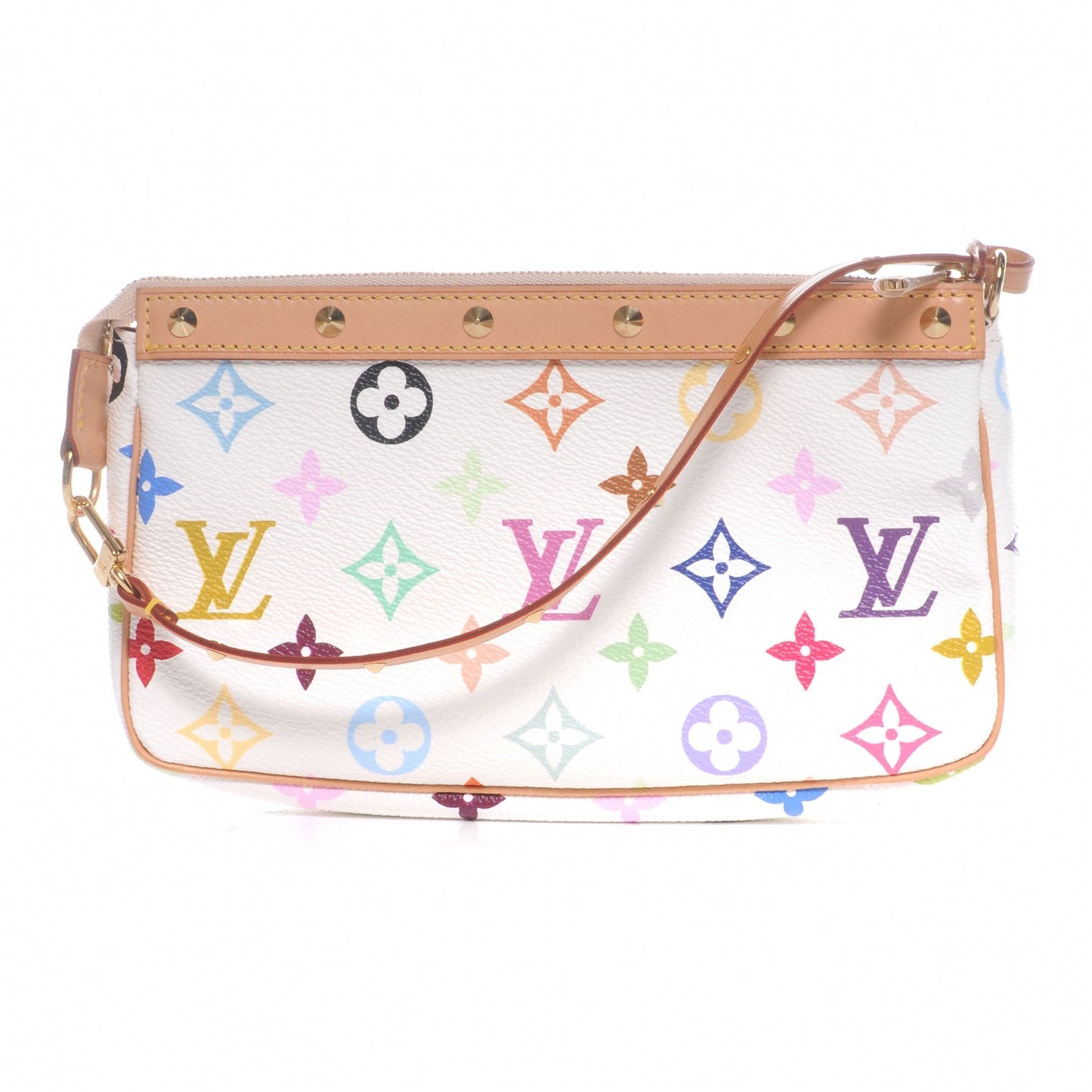 Monogram Multicolor Pochette Accessories White