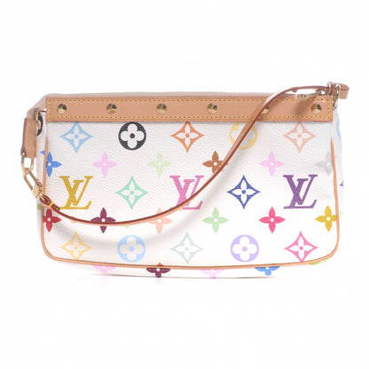 Louis Vuitton Monogram Multicolor Pochette Accessories White 3 of 8