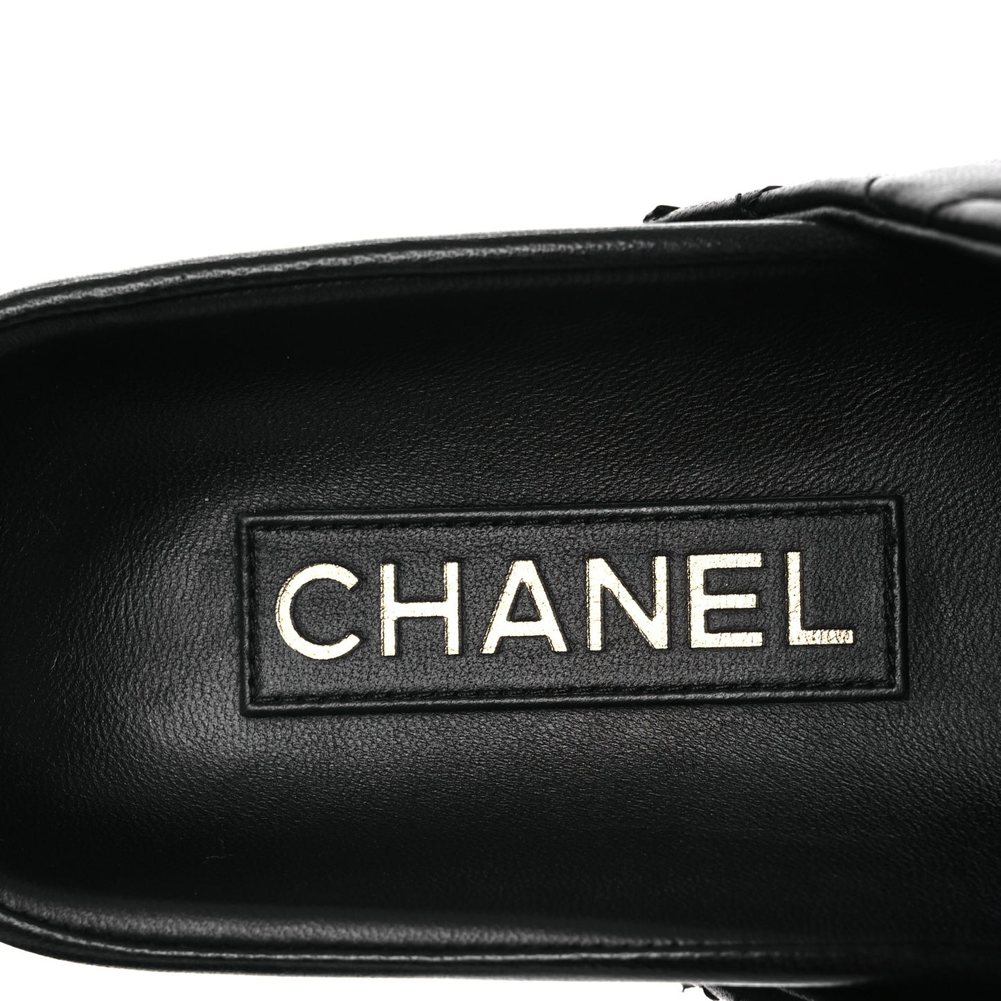 Lambskin Quilted CC Clogs 39 Black