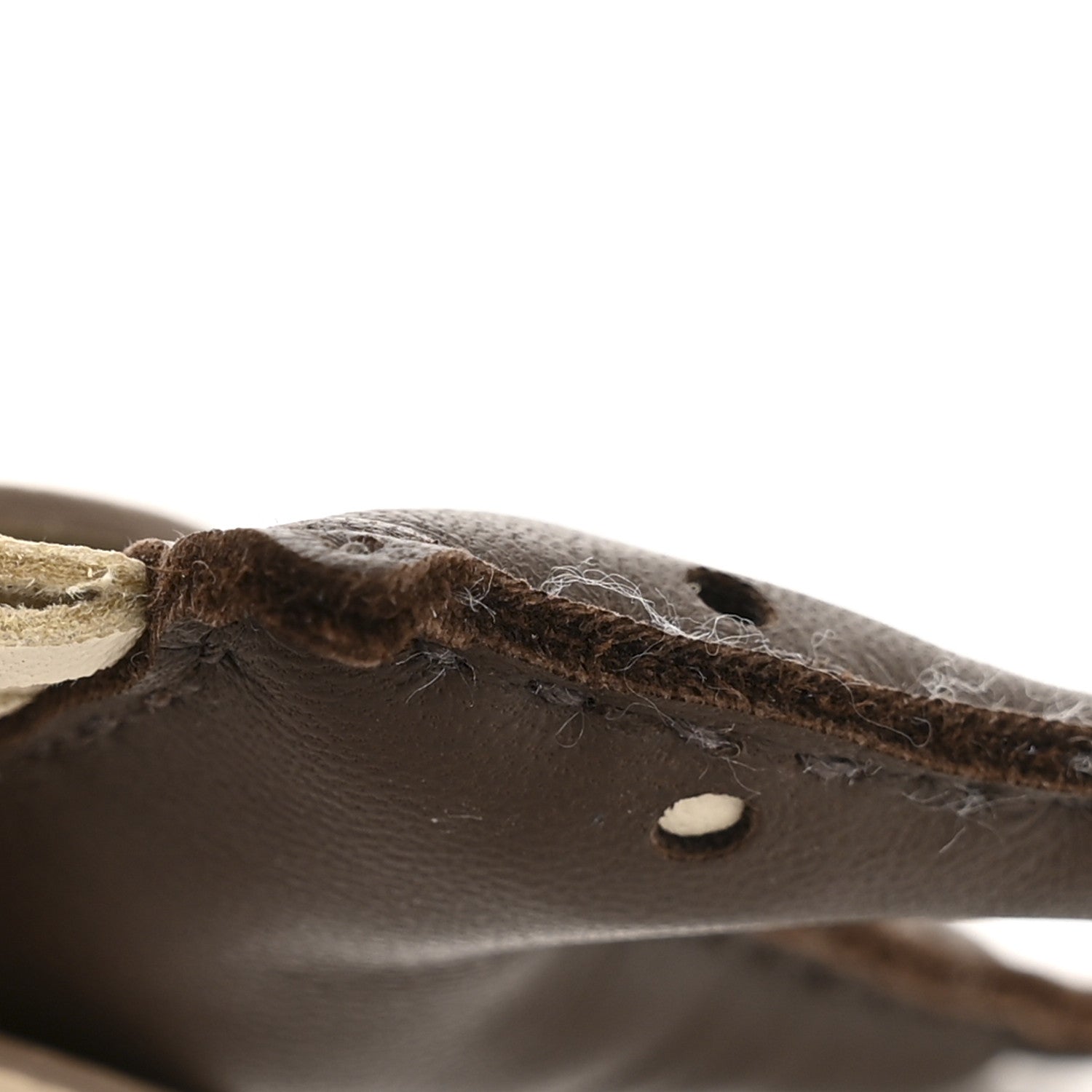 Hermes Milo Lambskin Grigri Rodeo Pegase Horse Bag Charm PM Chocolat Craie 5 of 5
