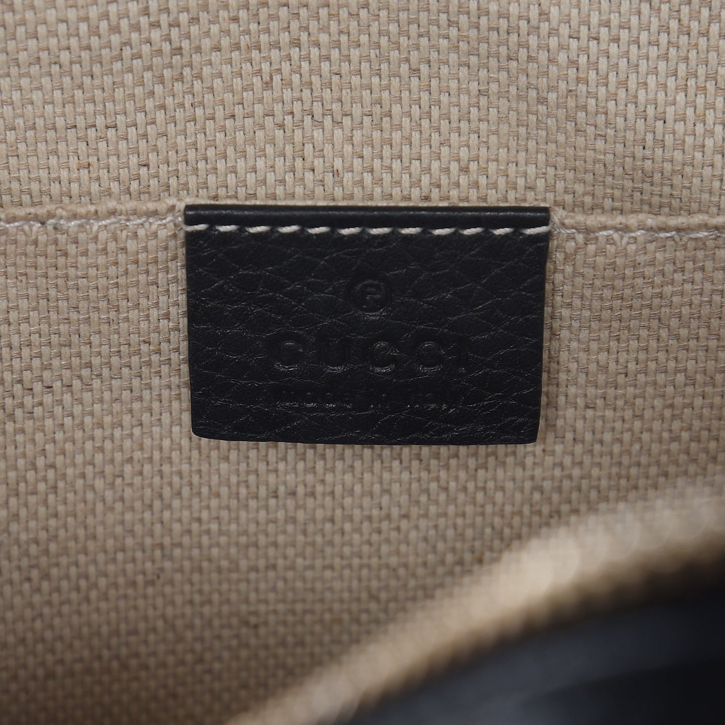 Pebbled Calfskin Small Soho Disco Bag Black