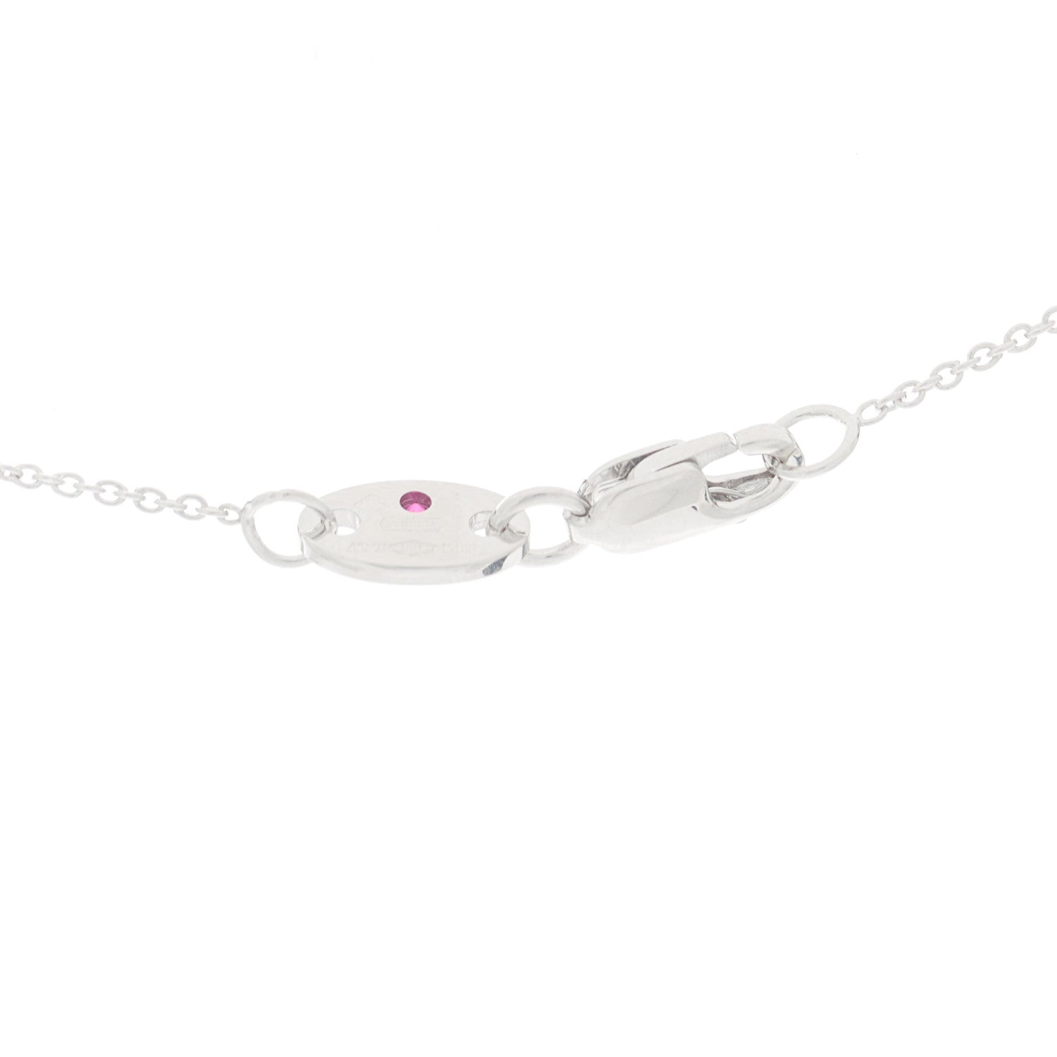 Roberto Coin 18K White Gold Diamond Petite Venetian Princess Flower Pendant Necklace 3 of 4
