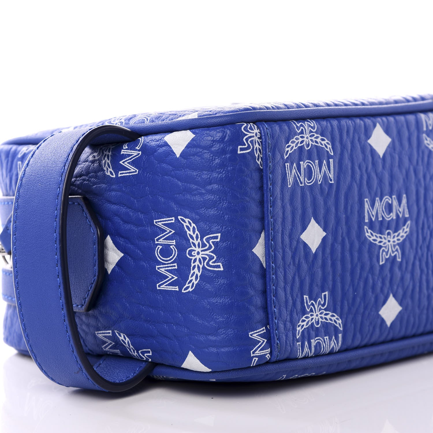 MCM Visetos Dopp Kit Crossbody Blue 6 of 8