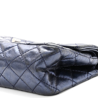 Chanel Metallic Aged Calfskin Quilted 2.55 Reissue 224 Flap Blue 10 of 10