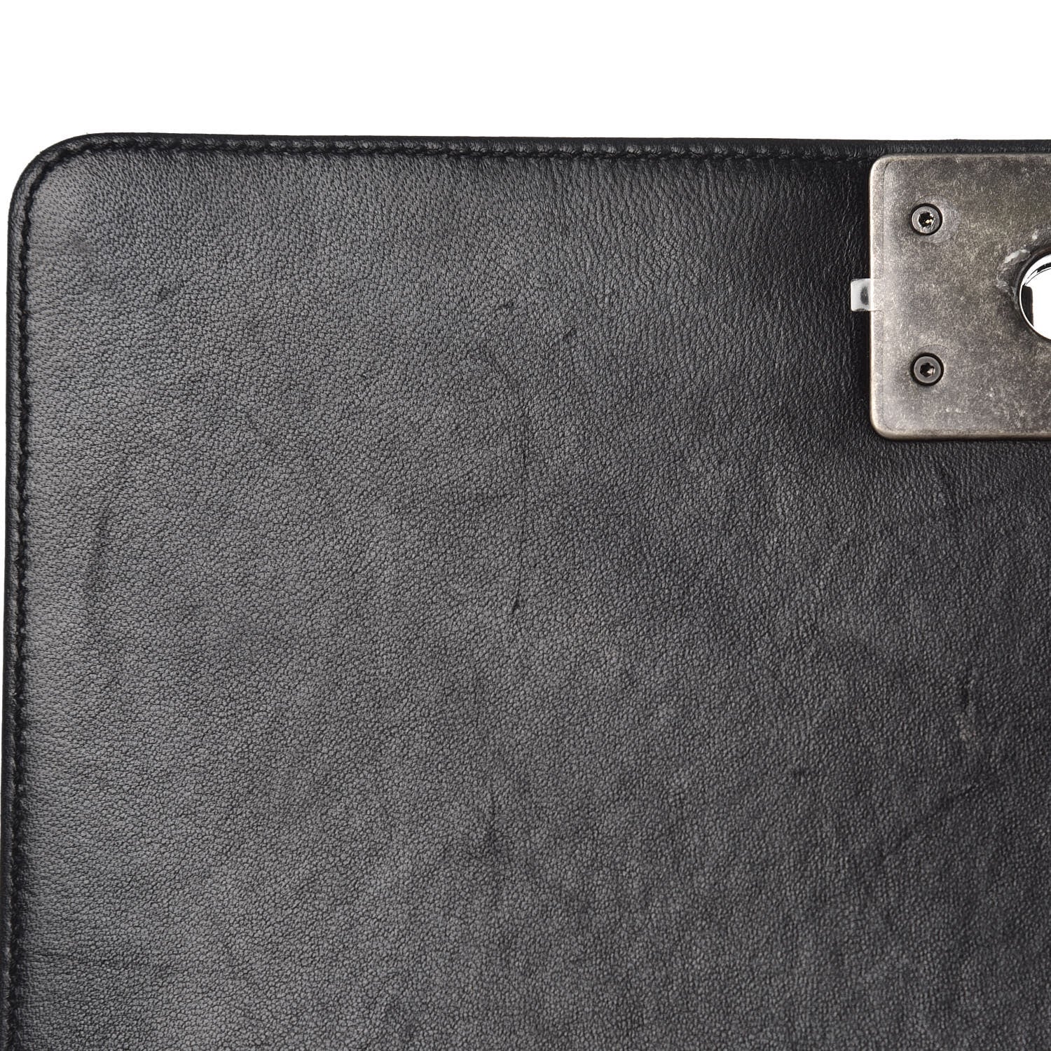 Chanel Lambskin Quilted Medium Boy Flap Black 14 of 15