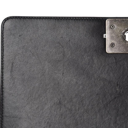 Chanel Lambskin Quilted Medium Boy Flap Black 14 of 15