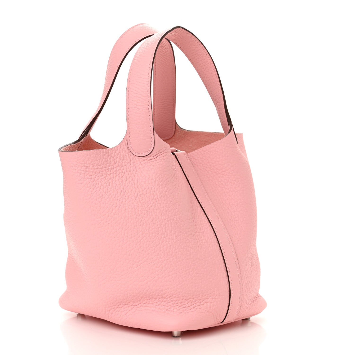 Hermes Taurillon Clemence Picotin Lock 18 PM Rose Sakura 3 of 11