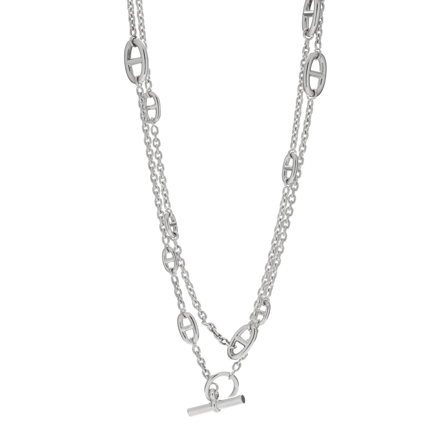 Hermes Sterling Silver Farandole Necklace 120 1 of 4
