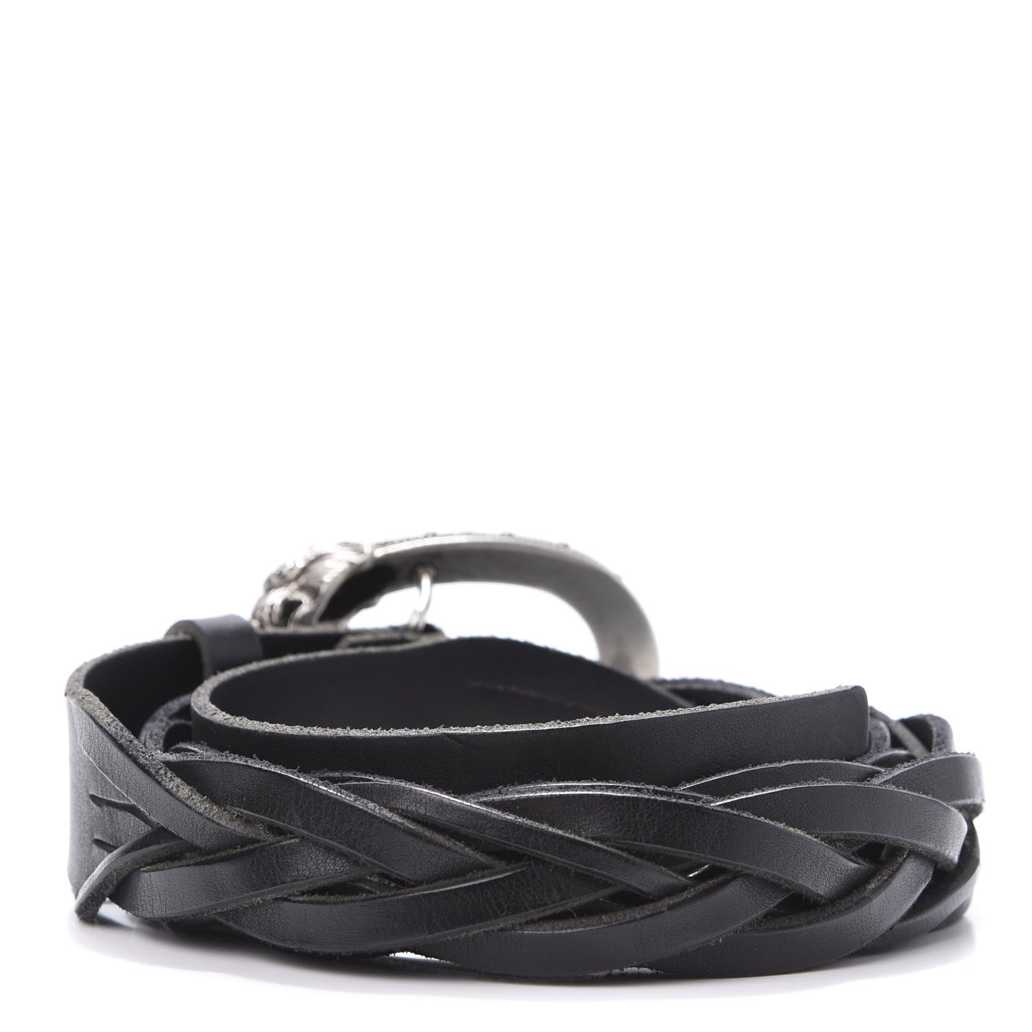 Gucci Calfskin Braided Dionysus Belt 95 38 Black 2 of 6