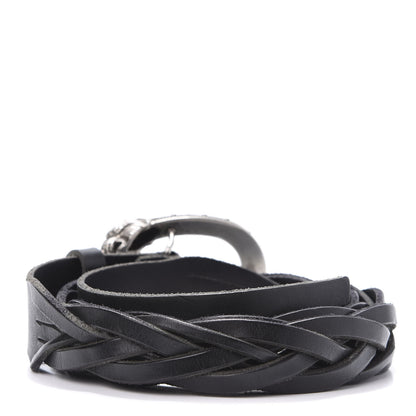 Gucci Calfskin Braided Dionysus Belt 95 38 Black 2 of 6
