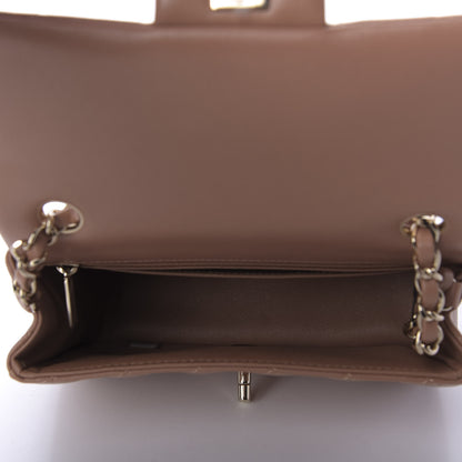 Chanel Lambskin Quilted Mini Rectangular Flap Brown 5 of 9