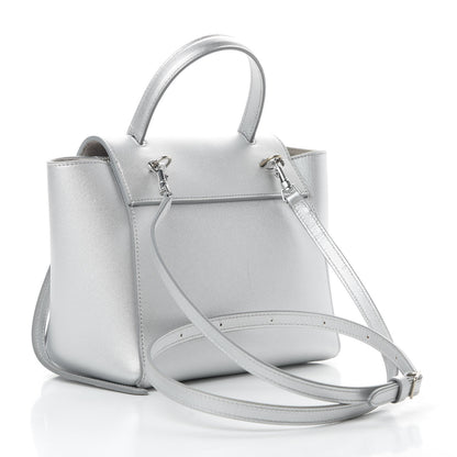 Celine Laminated Calfskin Nano Belt Bag Silver 4 of 12