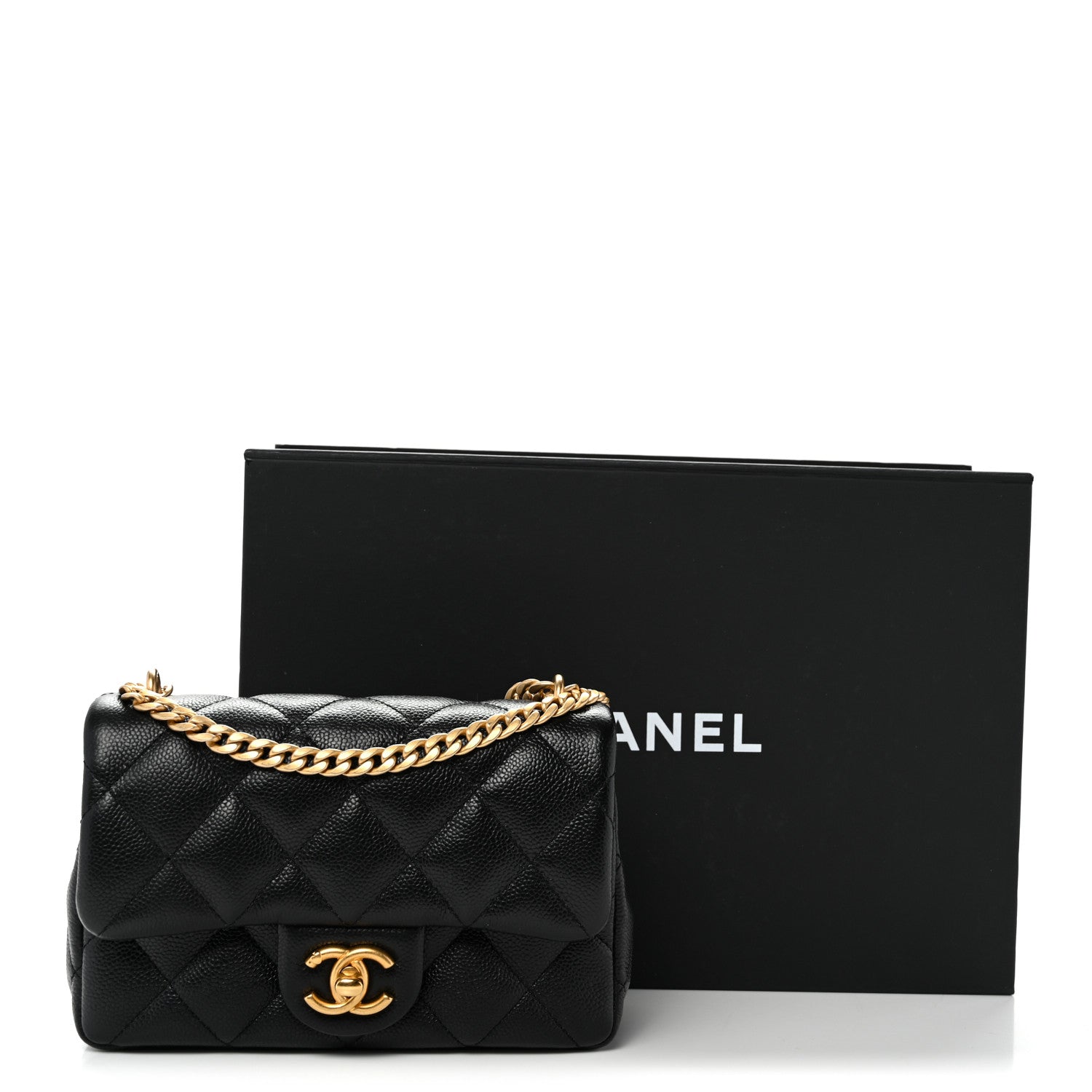Chanel Caviar Quilted Mini Sweetheart Rectangular Flap Black 11 of 11