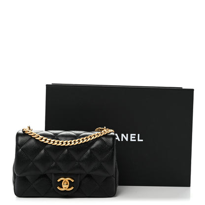 Chanel Caviar Quilted Mini Sweetheart Rectangular Flap Black 11 of 11