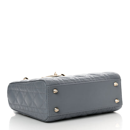 Christian Dior Lambskin Cannage Small My ABCDior Lady Dior Cloud Blue 4 of 12