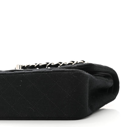 Chanel Jersey Quilted Medium Double Flap Black 10 of 10