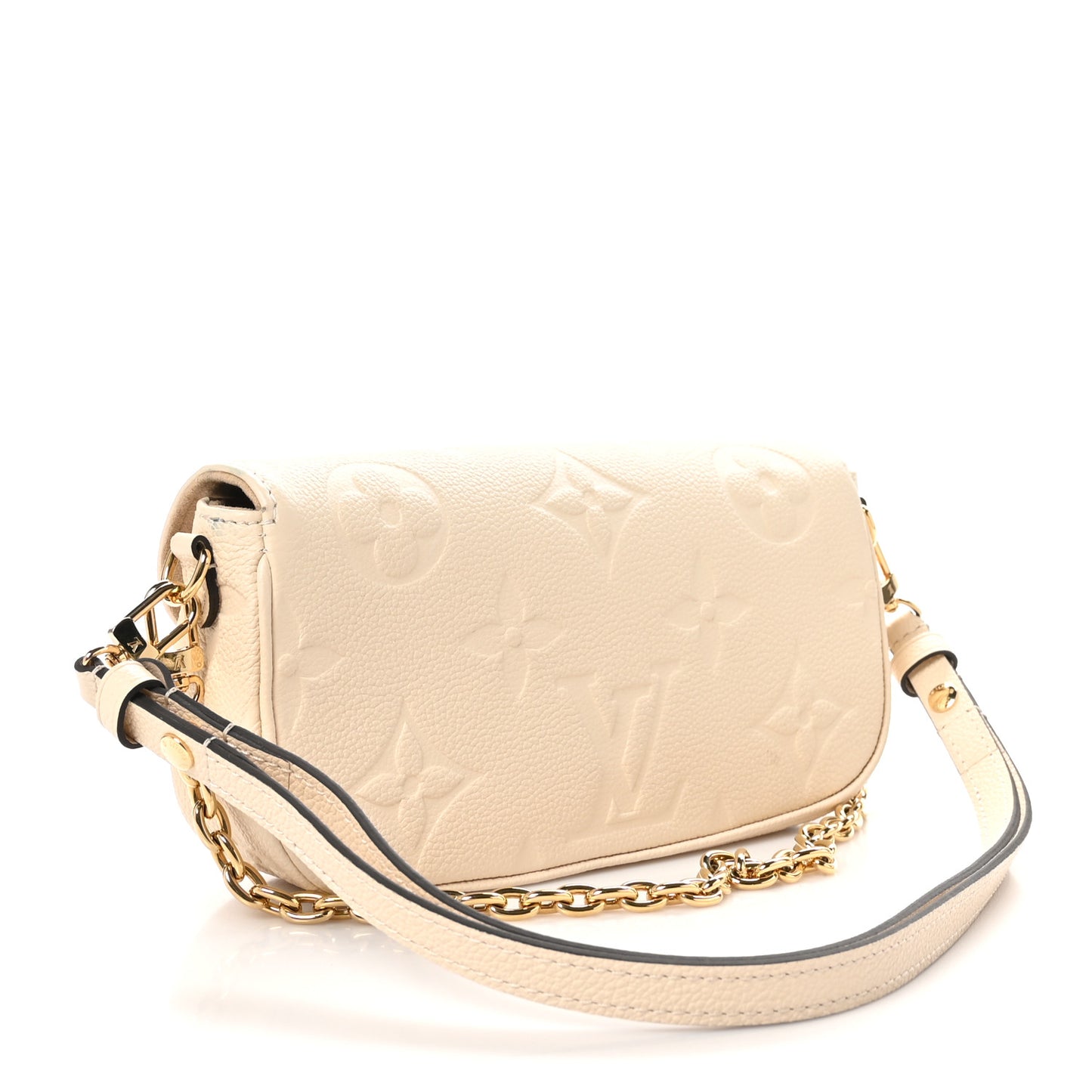 Empreinte Monogram Giant Ivy Wallet On Chain Cream