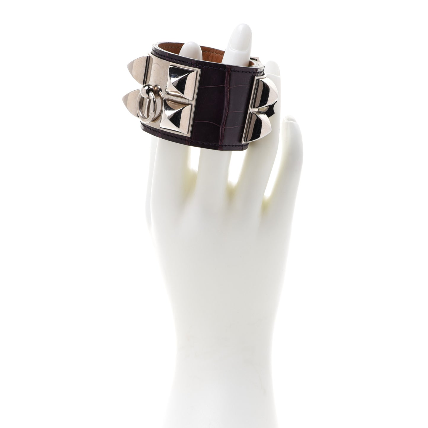 Matte Alligator Collier De Chien CDC Bracelet S Amethyst