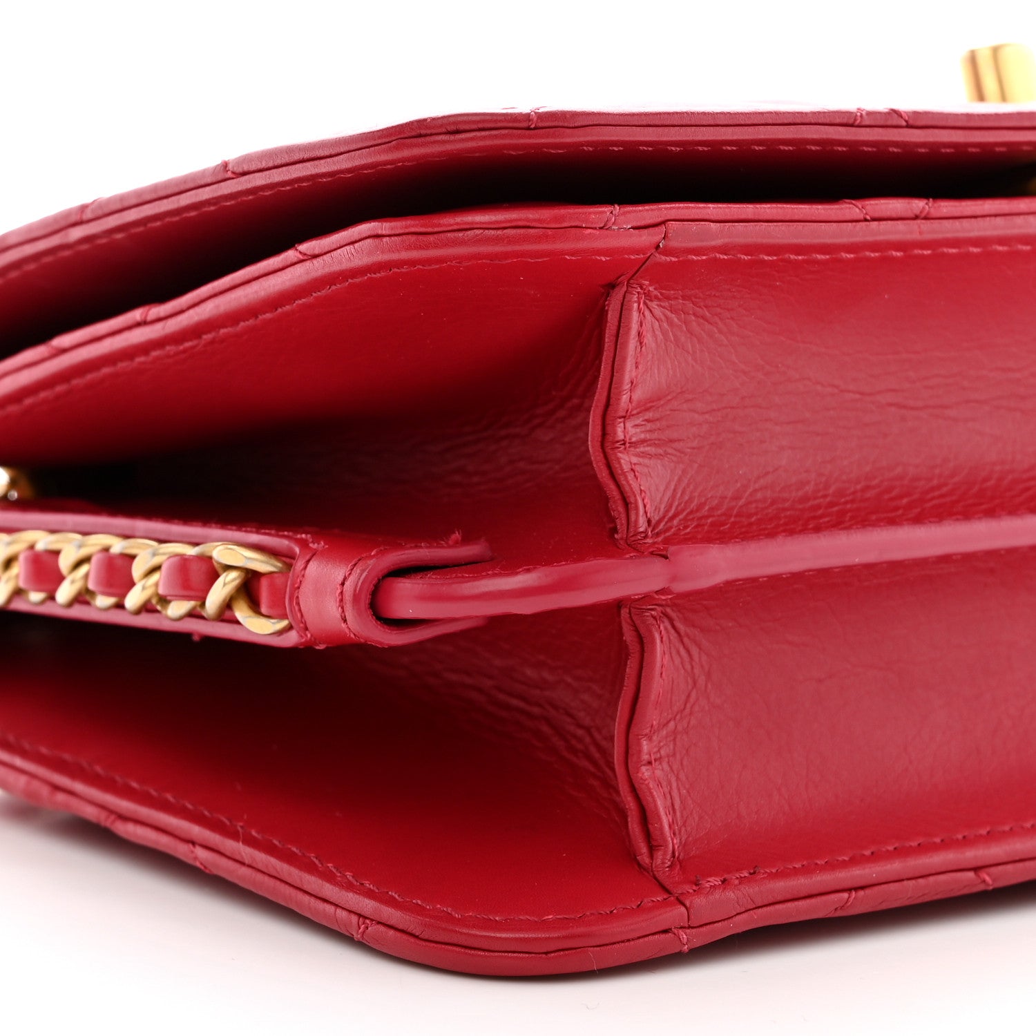Chanel Calfskin Quilted Everyday Chic Single Flap Red 9 of 11
