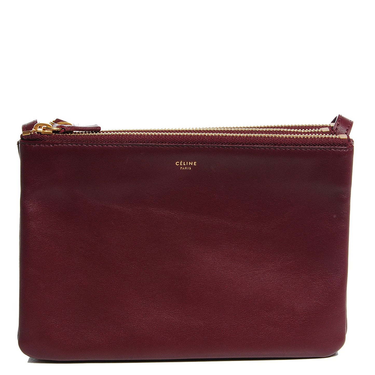 Lambskin Small Trio Crossbody Bag Burgundy