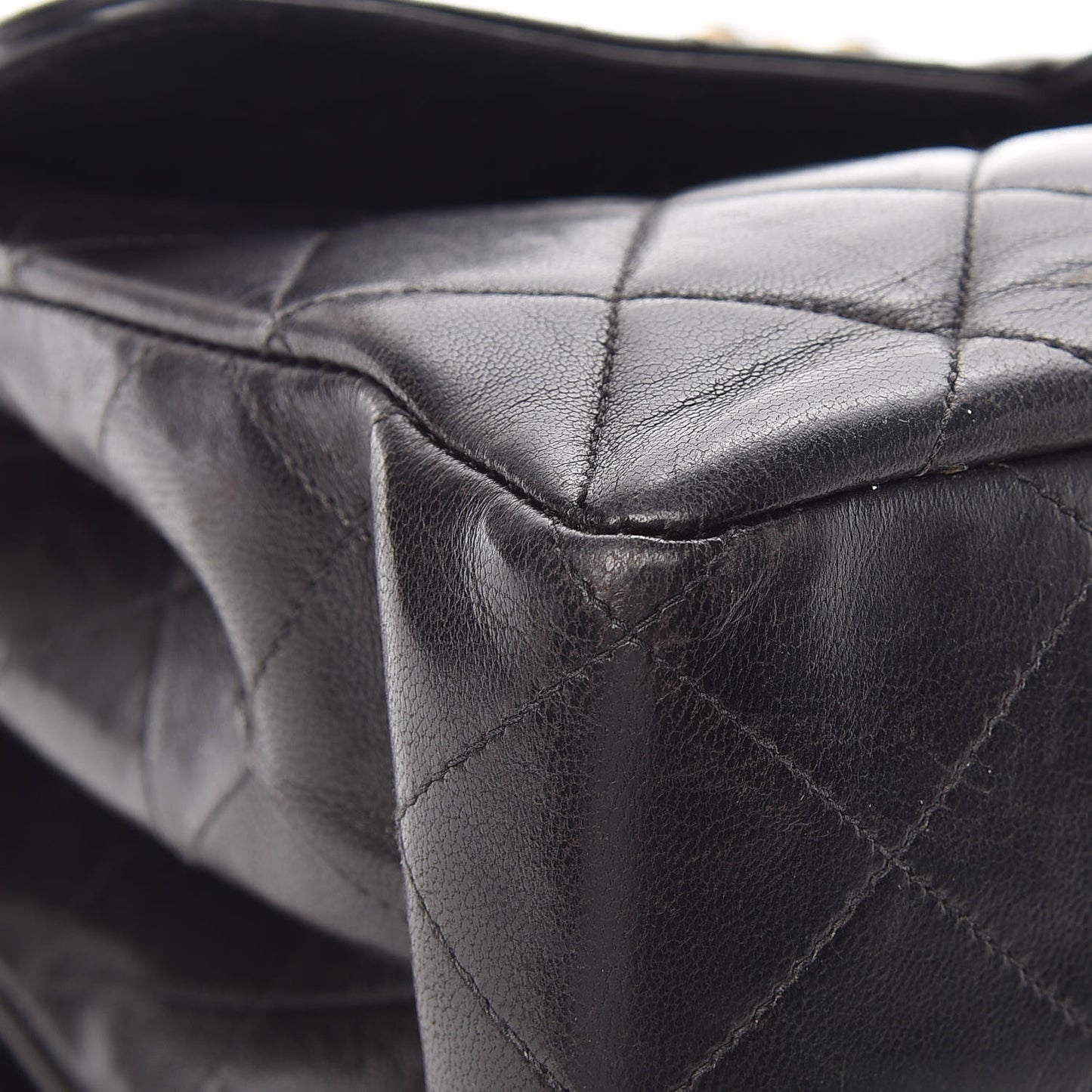 Lambskin Quilted Medium Double Sided Flap Black