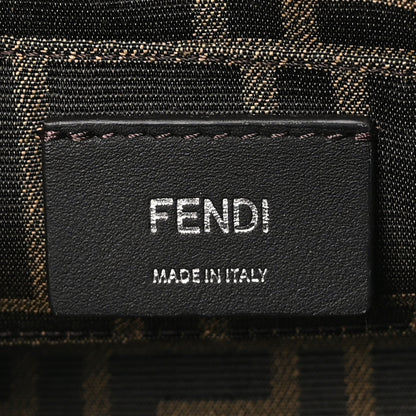 Fendi Vitello King Plexiglass Logo Embossed Mini By The Way Top Handle Boston Bag White Yellow 6 of 10