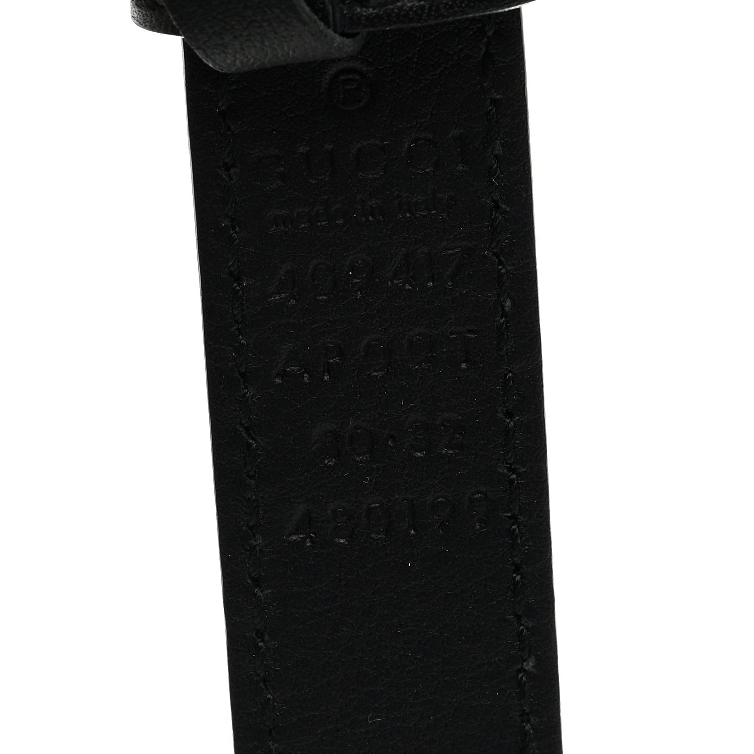 Gucci Calfskin Double G 20mm Belt 80 32 Black 3 of 4