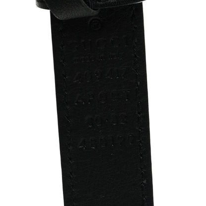 Gucci Calfskin Double G 20mm Belt 80 32 Black 3 of 4