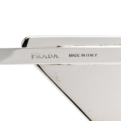 Prada Metal Triangle Hair Clip Set White 5 of 5
