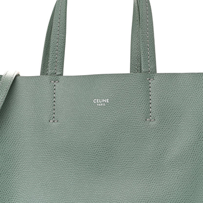 Celine Grained Calfskin Small Vertical Cabas Green 8 of 10