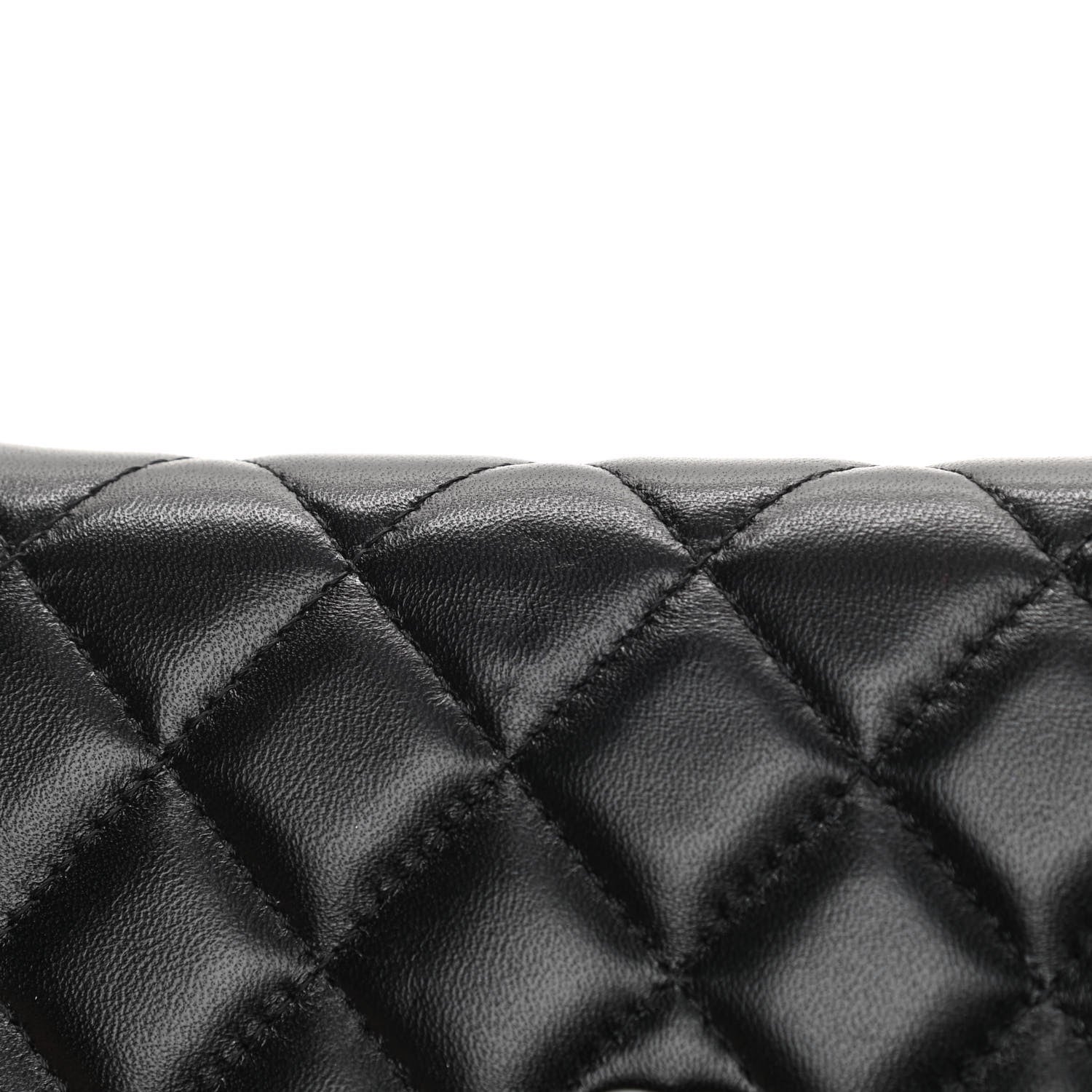 Chanel Lambskin Quilted Mini Camellia Bow Wallet On Chain WOC Black 12 of 14