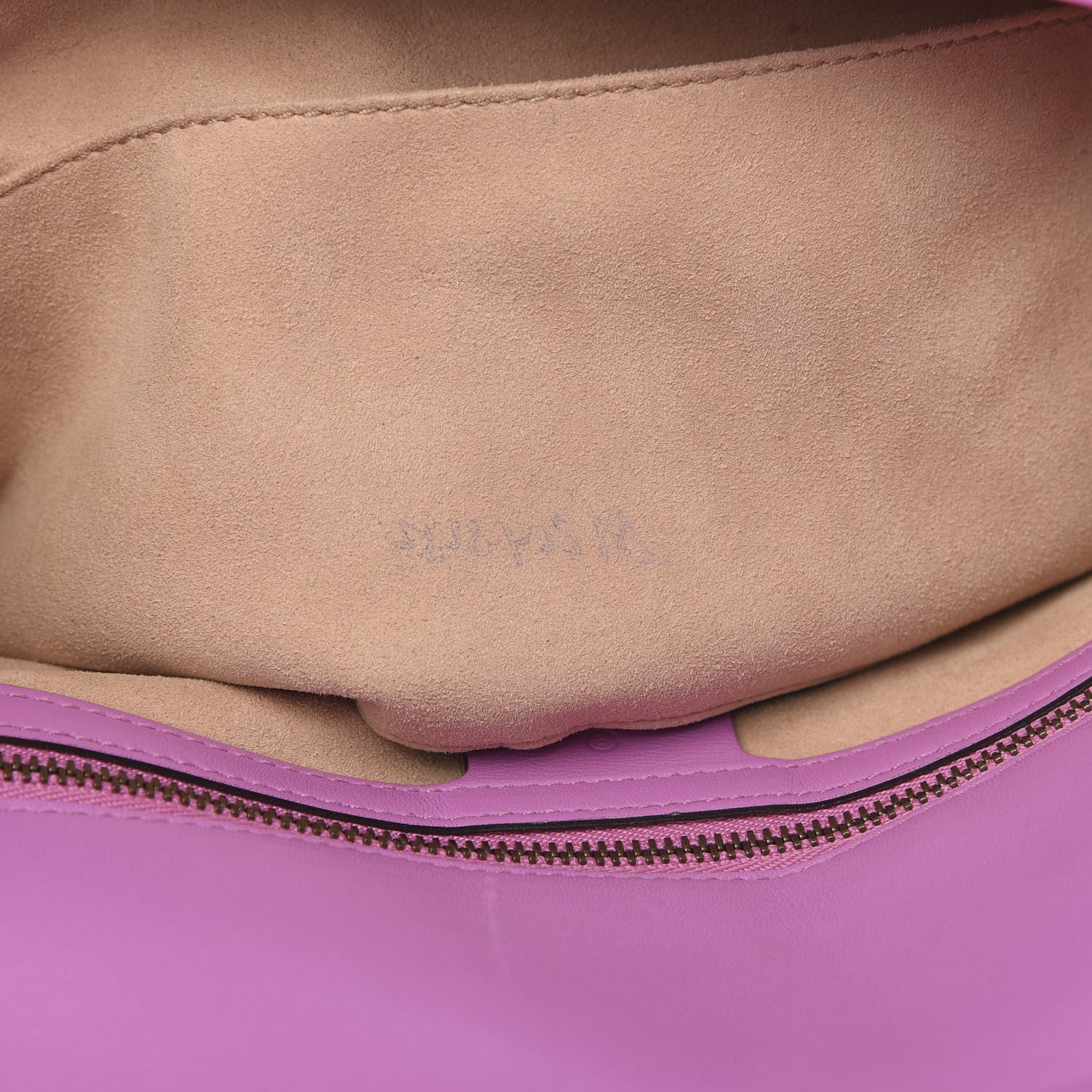 Gucci Calfskin Matelasse Medium GG Marmont Shoulder Bag Candy Mousse 13 of 13
