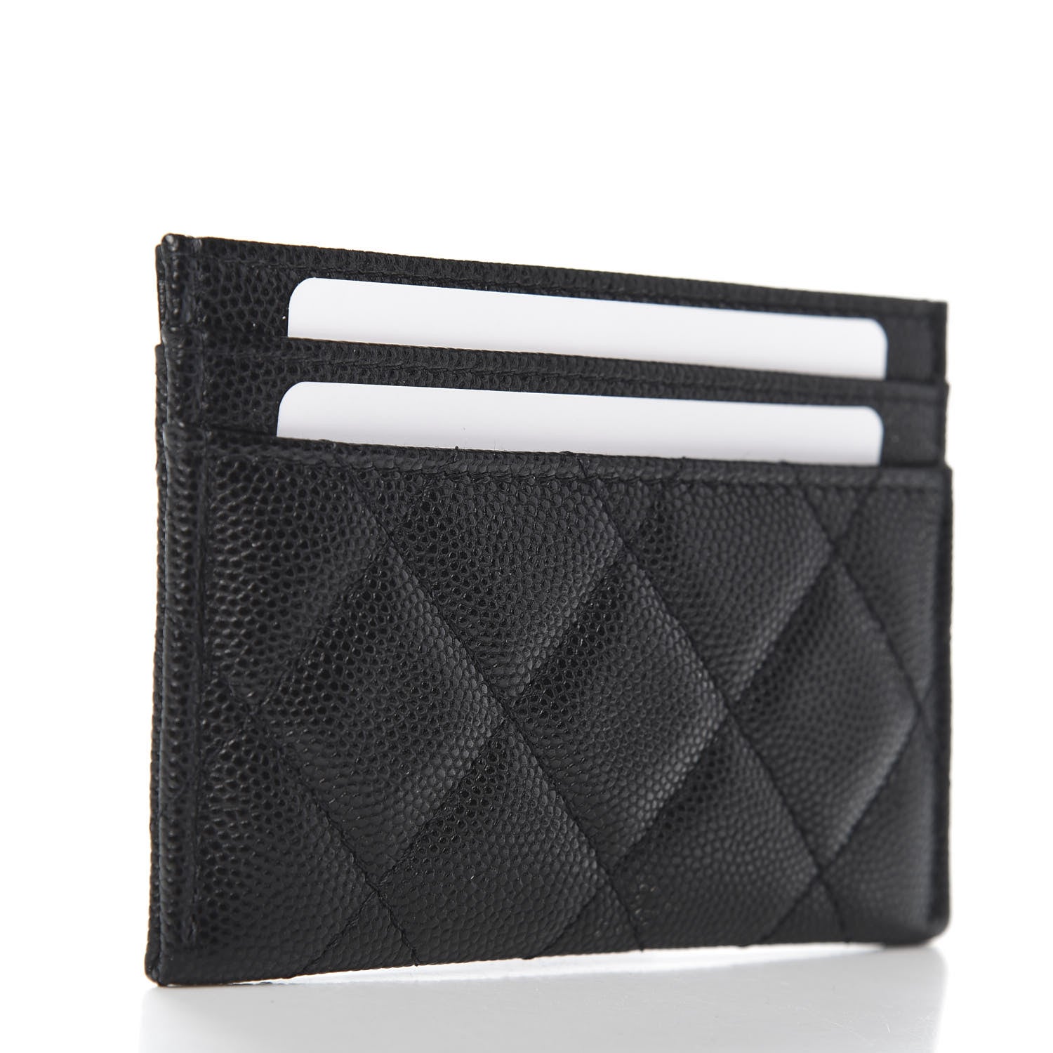 Chanel Caviar Quilted French New Wave Card Holder Black 3 of 8