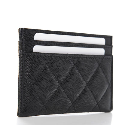 Chanel Caviar Quilted French New Wave Card Holder Black 3 of 8