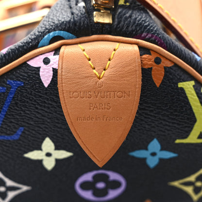 Louis Vuitton Monogram Multicolor Speedy 30 Black 6 of 8