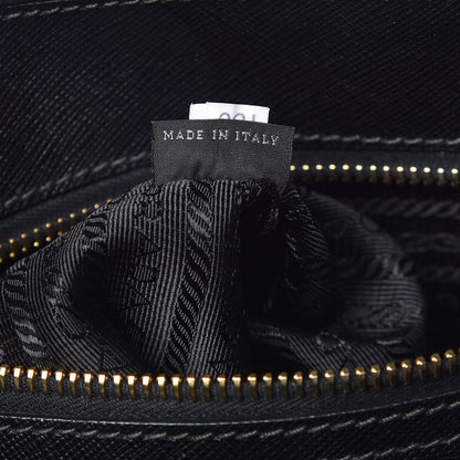 Prada Saffiano Small Galleria Double Zip Tote Black 7 of 15