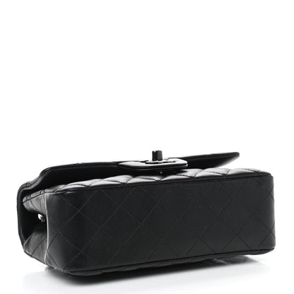 Chanel Lambskin Quilted Mini Rectangular Flap So Black 4 of 9